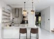 Texas kitchen with marble backsplash